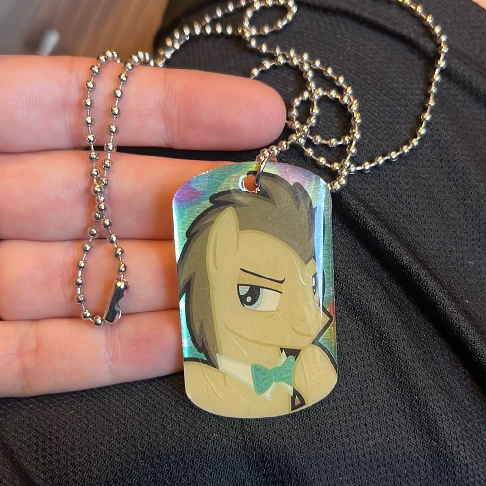 My Little Pony Dog Tag Necklace Dr. Hooves Collectible Hasbro